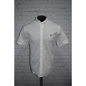 Polo Ralph Lauren Shirt Men Size Large Classic Feather Weight Twill Untucked Fit - Picture 1 of 6
