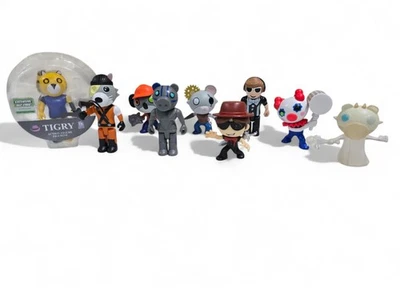 LOTE de 9 figuras Mega Minitoon Roblox PIGGY Tigry, Robby, Clowny, Frostiggy, Raze Foto 1 de 4