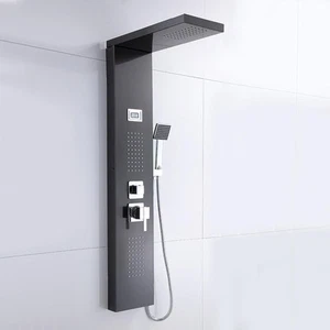 Stainless Steel Bathroom Shower Panel Waterfall Spray with Handshower Kit - Picture 1 of 12
