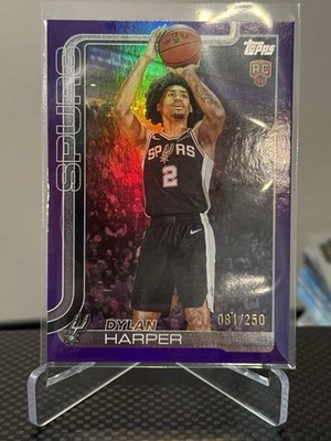 2025-26 Topps NBA Basketball Flagship DYLAN HARPER  Purple /250 #213  - Image 1 of 2