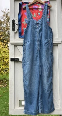 Dungarees Free people Denim Blue Large Comfy Generous Hot 🔥 - Image 1 of 4