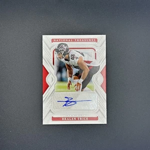 BRALEN TRICE - 2024 National Treasures Rookie RC Autograph /99 - FALCONS - Bild 1 von 3