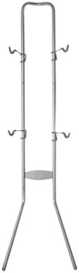 Delta Two Bike Gravity Stand: Holds Two Bikes Silver Powder Coat Finish - Picture 1 of 1