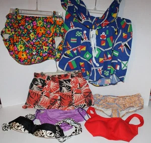9 Teile~Vintage~BADEMODE~Badeanzüge~BIKINIS~Oberteile~UNTERTEILE~Trunks~50er~90er - Bild 1 von 8