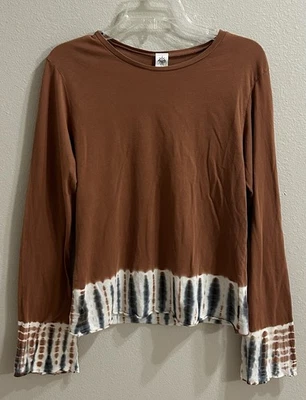 Top Prana Vintage Y2K Talla L Bohemio Tie Dye Hippie Terroso Neutro Manga Ancha Foto 1 de 4