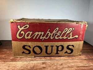 Vintage Campbell's Soups Company Sammlerstück Werbung Versandkarton Rindfleischsuppe - Bild 1 von 12