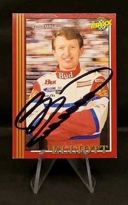 1992 Maxx - Bill Elliott #1 Sample - Hand Signed Auto - Image 1 of 2