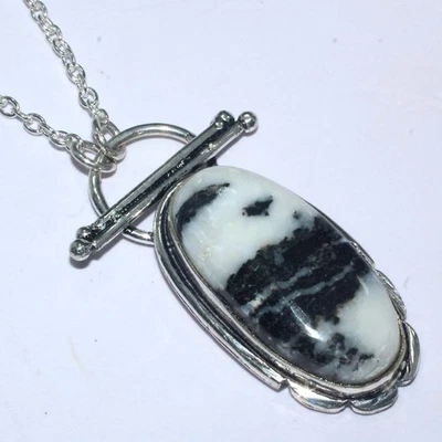 Impresionante Collar Turquesa Búfalo Blanco Chapado en Plata 925 Talla 20" GW Foto 1 de 3