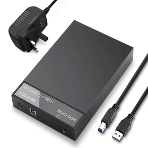 RSHTECH Hard Drive Enclosure, External USB 3.0 to SATA HDD Caddy Portable Disk - Picture 1 of 8