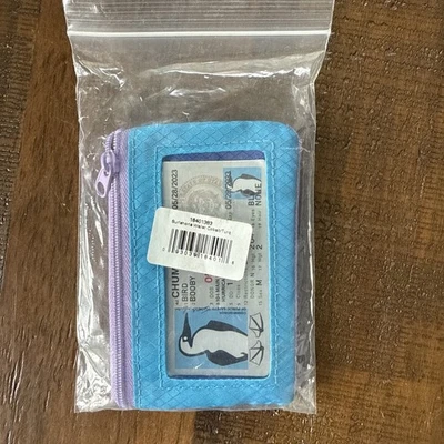 NEW Chums Surfshorts Wallet With RFID Blocking Card Teal, Purple and Blue - Image 1 of 4