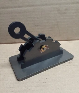 Steampunk light switch cover with lever. Steel. Functional Industrial Age art - Picture 1 of 4