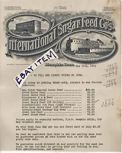1918 Memphis Tennessee International Feed Savage Wehmann Heydrick Minneapolis - Imagen 1 de 1