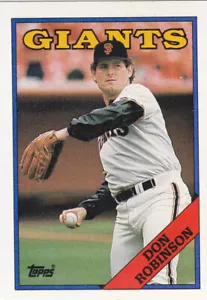 1988 TOPPS..DON ROBINSON..NRMT..CARD # 52..GIANTS..FREE COMBINED SHIPPING - Bild 1 von 1
