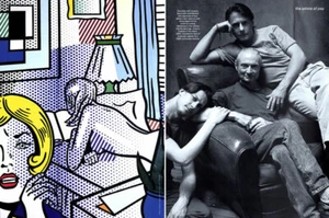 1993 Bruce Weber Roy Lichtenstein MAGAZIN EDITORIAL Prince of Pop - Bild 1 von 4