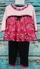 Penny M 2 Piece Pink Tunic / Pants Outfit Girl's Size 18M