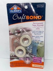 Elmers CraftBond Permanent Klebeband Läufer Klar Kleber 0,31 x 26,25 Fuß - Bild 1 von 5