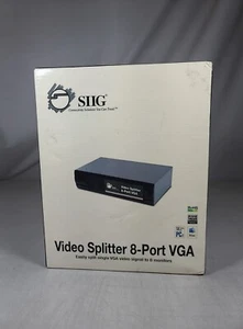 SIIG 8 Port VGA SVGA Video Splitter Amplifier Duplicator High Bandwidth 400MHz - Picture 1 of 6