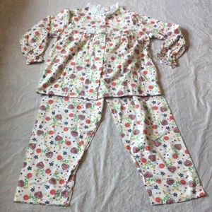 Vintage 70’s? JC Penny Flanell Blumendruck Cottagecore Pyjama Set Größe Large - Bild 1 von 11
