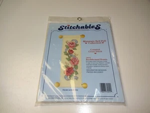Dimensions Stitchables Beribboned Roses Miniature Bell Pull Cross Stitch Kit - Picture 1 of 2