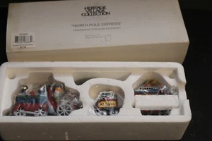 Dept. 56 Heritage Village North Pole Express 3 Pc. Train #56368 - Picture 1 of 7