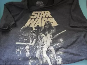 Camiseta Star Wars Mad Engine Talla L Han Solo Luke Skywalker Princesa Leia Chewie - Imagen 1 de 6