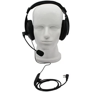Słuchawki nauszne słuchawki z mikrofonem wysięgnika do Kenwood Baofeng UV-5R Quansheng - Zdjęcie 1 z 4