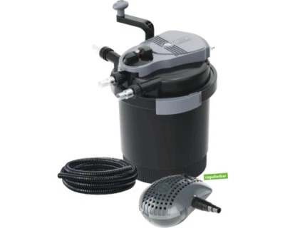 Teichfilter Heissner Druckfilter-Set HLF 4000 mit UVC-Klärer 7 Watt für Teiche b - Bild 1 von 4
