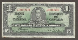 Kanada 1 Dollar 2.1.1937; F+; P-58e; C-BC21d; King George VI;sign. Coyne, Türme - Bild 1 von 2