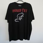 Parks And Recreation Mouse Rat Black Short Sleeve Graphic T Shirt Mens Size 2X