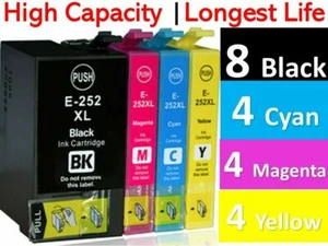 20X Generic Ink Cartridge 252XL For Epson WF3620 WF3640 WF7610 WF7620 WF7720 - Foto 1 di 1
