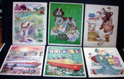 Playskool Vintage Golden Press Puzzle Lot of 6 - Image 1 of 4