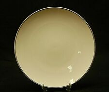 Ivonne 7522 by Noritake 10-5/8" Dinner Plate Ivory w Platinum Trim Coupe
