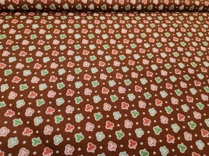 Darling Clementine Floral Floral Brown Spades By the Yard  - Picture 1 of 2