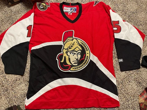 CCM Dany Heatley Ottawa Senators NHL Hockey Jersey Vintage Red Home L Cover