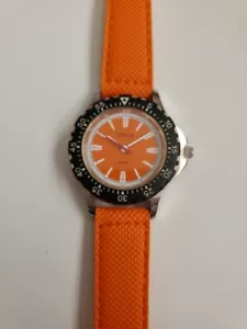 Bijoux Terner Women's WATCH Orange Dial Orange Band New Battery Running - Picture 1 of 10