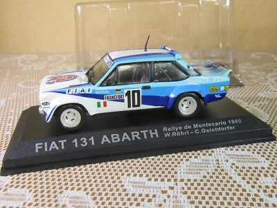 834Y IXO Fiat 131 Abarth #10 Vainqueur Rallye Monte Carlo 1980 Röhr 1:43 + Boite - Photo 1/4