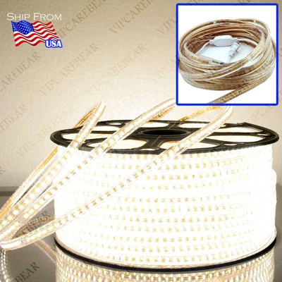 3ft-164ft 110V 3014 NATURAL WHITE (Day) SMD120 LED StripLight IP68Waterproof KIT - Image 1 of 4