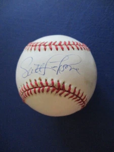 Scott Livingstone Detroit Tigers Autographed Official American League Baseball - Picture 1 of 6