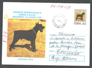 Romania , 1996 , The Dogs , Fauna, used stationery - Picture 1 of 2
