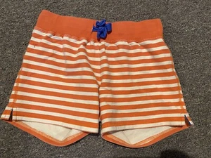 Mini Boden Orange Stripe Toweling Shorts 11 - Picture 1 of 3