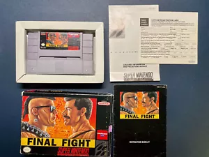 Final Fight (SNES, 1991) CAPCOM CIB, Game, Box, Manual, Capcom Registration Card - Picture 1 of 19