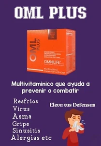 OML PlusBox con 30 Paquetes 600ml, Omnilife Eleva Tus Defensas, Vitaminas Y Mi - Imagen 1 de 4