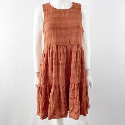 Vestido túnica American Eagle Outfitters marrón sin mangas talla M boho minimalista Foto 1 de 4