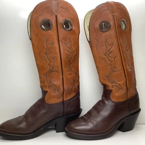 BOTAS VAQUERAS BUCKAROO MARRÓN TONY LAMA DE COLECCIÓN PARA HOMBRE TALLA 7 EE - Imagen 1 de 10
