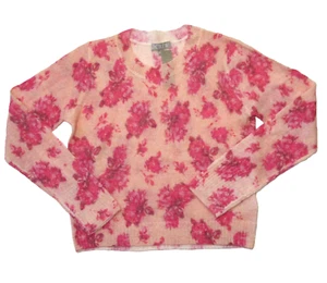 NWT J.Crew Brushed Wool-blend Crewneck Sweater in Pink Lemon Rose Garden XS - Picture 1 of 5