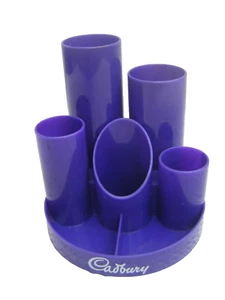 Helix Cadbury Escritorio Ordenado Púrpura Pluma De Colección Años 80 Soporte Estacionario 1028367 R40 - Imagen 1 de 4