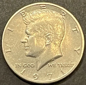 1971-P Mezzo dollaro Kennedy - AU/BU - Foto 1 di 2