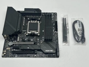 MSI MAG B650M MORTAR WIFI AM5 AMD SATA 6Gb/s DDR5 Micro ATX Motherboard - Picture 1 of 9