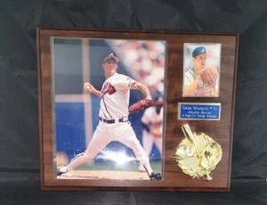 MINT Greg Maddux Atlanta Braves 4 Cy Youngs Plaque 12”x15” - Picture 1 of 7