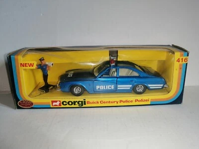 BUICK CENTURY POLICE POLIZEI REF.416 CORGI 1/36 OBSOLETO - Immagine 1 di 3